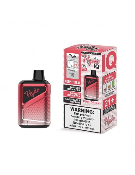 Hyde IQ 5000 Puffs Rechargable Pink Drink 1pcs:0 US